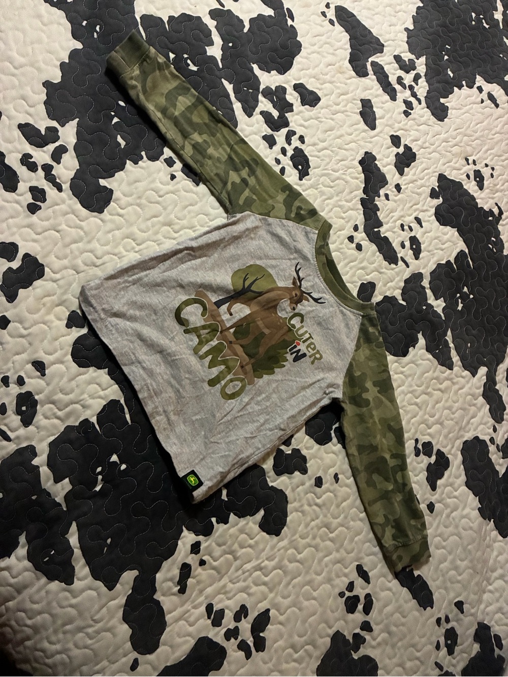 Kids Camo Long-Sleeve Shirt - Green Camo